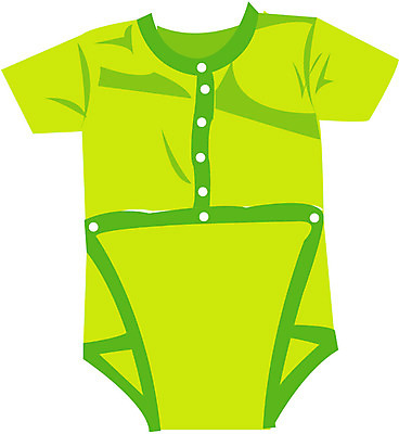 EPS 옷 일러스트 사람없음 아기용품 오브젝트 유아복 여름옷 신생아옷 국내일러스트 파일형식 벡터 여름_계절