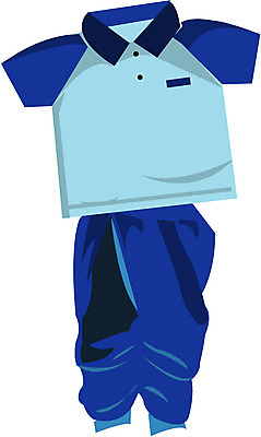 EPS 옷 일러스트 사람없음 운동복 아기용품 오브젝트 유아복 땀복 여름옷 국내일러스트 파일형식 벡터 여름_계절