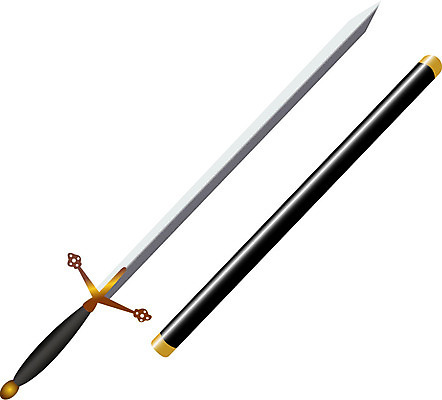 EPS 클립아트 무기 일러스트 사람없음 칼 오브젝트 전쟁 전사 도검 국내일러스트 검 파일형식 벡터