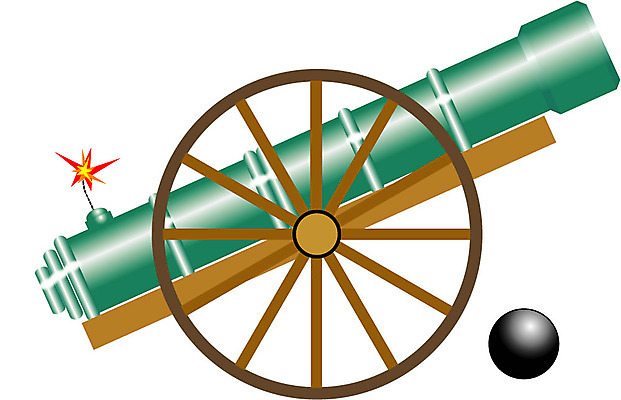 EPS 클립아트 무기 일러스트 사람없음 화약 오브젝트 전쟁 대포 화포 국내일러스트 폭발물 파일형식 벡터