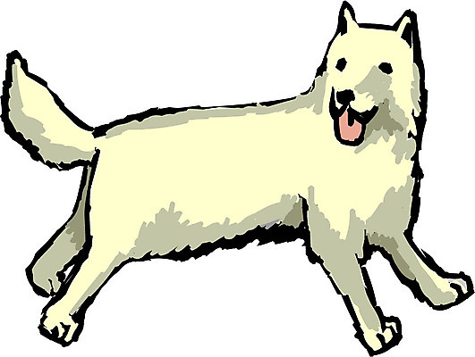 EPS 클립아트 동물 척추동물 한마리 육지동물 반려견 일러스트 포유류 한국 사람없음 반려동물 개 강아지 진돗개 백구 토종개 국내일러스트 1 아시아 파일형식 벡터