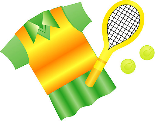 EPS 옷 스포츠 일러스트 사람없음 운동복 운동 테니스 테니스라켓 땀복 테니스복 테니스화 국내일러스트 운동화 건강 구기 라켓 테니스용품 파일형식 벡터