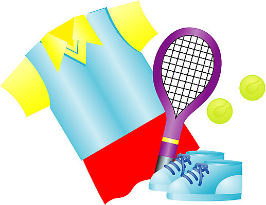 EPS 옷 스포츠 운동화 일러스트 공 사람없음 운동복 운동 테니스 라켓 테니스라켓 배드민턴라켓 테니스공 땀복 테니스복 테니스화 국내일러스트 스포츠용품 신발 건강 구기 테니스용품 파일형식 벡터
