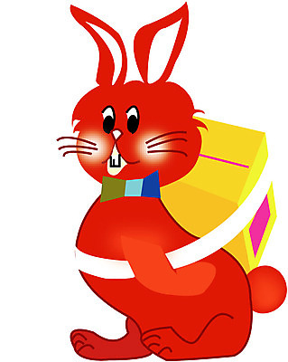 EPS 클립아트 동물 척추동물 캐릭터 육지동물 동물캐릭터 일러스트 포유류 사람없음 가축 짐 십이지신 운세 토끼띠 토끼 토끼캐릭터 등짐 일러캐릭터 반려동물 파일형식 벡터