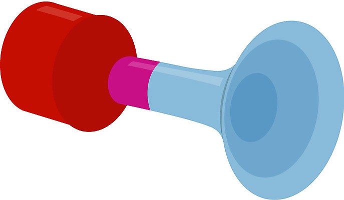 EPS 생활용품 일러스트 유물 사람없음 스피커 삑삑이 사이렌 국내일러스트 전통 음향기기 오브젝트 파일형식 벡터