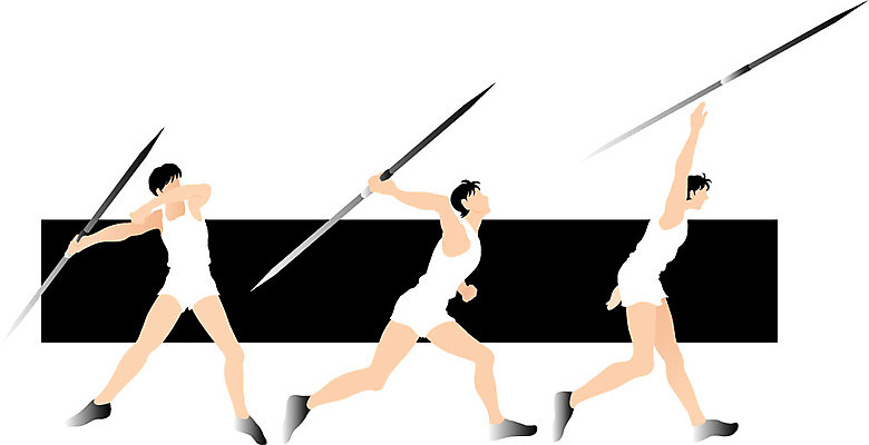 EPS 클립아트 남자 창 스포츠 올림픽 일러스트 하계올림픽 운동선수 사람 세명 운동 던지기 육상스포츠 창던지기 남자만 국내일러스트 무기 모션 건강 파일형식 벡터