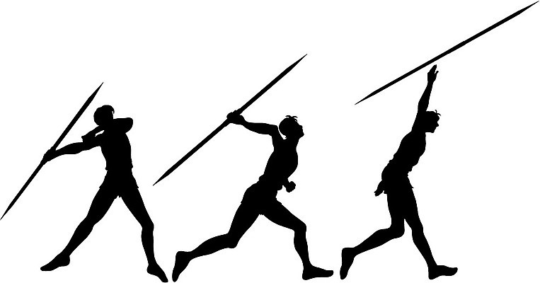 EPS 클립아트 남자 실루엣 창 스포츠 올림픽 일러스트 하계올림픽 운동선수 사람 여러명 운동 던지기 육상스포츠 창던지기 남자만 국내일러스트 무기 다수 모션 촬영기법 건강 파일형식 벡터