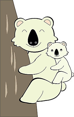 EPS 클립아트 나무 동물 척추동물 육지동물 야생동물 새끼 외국문화 두마리 일러스트 곰 포유류 미소 웃음 사람없음 오세아니아 호주 코알라 호주문화 국내일러스트 식물 나라 문화 2 표정 서양문화 파일형식 벡터