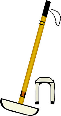 EPS 스포츠용품 스포츠 일러스트 레저 사람없음 운동 게임 막대기 하키채 게이트볼 게이트 국내일러스트 놀이 건강 구기 오브젝트 하키용품 파일형식 벡터