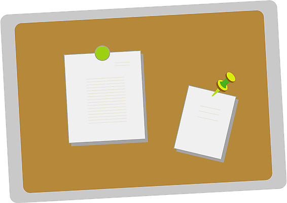 EPS 일러스트 비즈니스 알림판 사람없음 사무용품 메모지 메모꽂이 정리용품 국내일러스트 문구용품 오브젝트 파일형식 벡터