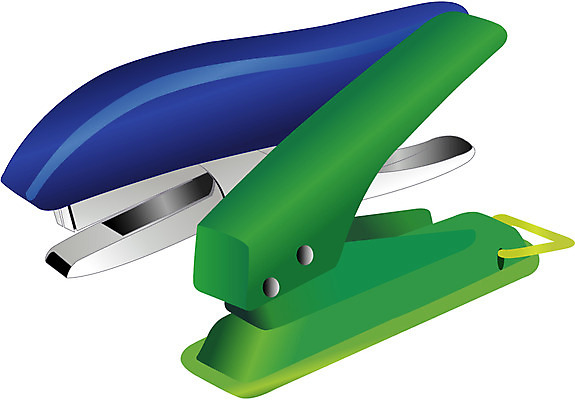 EPS 클립아트 일러스트 비즈니스 학용품 사람없음 사무용품 스테이플러 오브젝트 국내일러스트 펀칭기 문구용품 파일형식 벡터