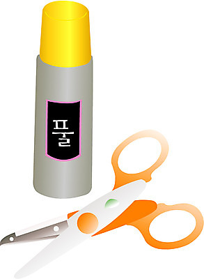 EPS 클립아트 일러스트 비즈니스 학용품 가위 사람없음 사무용품 딱풀 오브젝트 접착풀 국내일러스트 문구용품 풀_접착제 파일형식 벡터