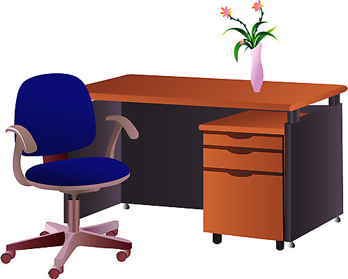EPS 클립아트 식물 꽃 화분 가구 의자 일러스트 비즈니스 사람없음 사무실 꽃병 책상 오브젝트 회전의자 사무용의자 국내일러스트 생활용품 파일형식 벡터