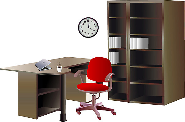 EPS 클립아트 커피 시계 가구 의자 일러스트 비즈니스 사람없음 노트북 전자제품 컴퓨터 사무실 책상 벽시계 오브젝트 회전의자 사무용의자 국내일러스트 음료 생활용품 파일형식 벡터