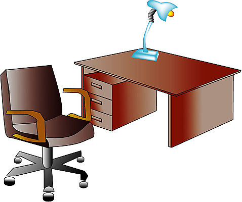 EPS 가구 의자 일러스트 비즈니스 조명 사람없음 사무실 스탠드 책상 회전의자 사무용의자 국내일러스트 생활용품 파일형식 벡터