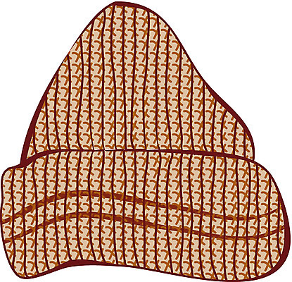 EPS 모자 잡화 겨울 일러스트 털모자 사람없음 방한 국내일러스트 모자_잡화 계절 추위 파일형식 벡터