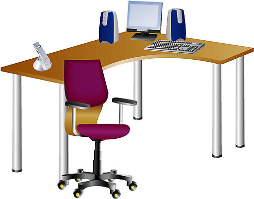 EPS 클립아트 가구 의자 일러스트 비즈니스 사람없음 컴퓨터 사무실 컴퓨터용품 스피커 키보드 책상 오브젝트 회전의자 사무용의자 국내일러스트 음향기기 생활용품 전자제품 파일형식 벡터