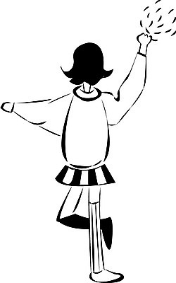 EPS 클립아트 직업 여자 초등학생 어린이 일러스트 응원 한명 사람 소녀 치어리더 응원단 치어걸 여자만 여자한명만 어린이만 소녀만 소녀한명만 국내일러스트 1 학생 파일형식 벡터