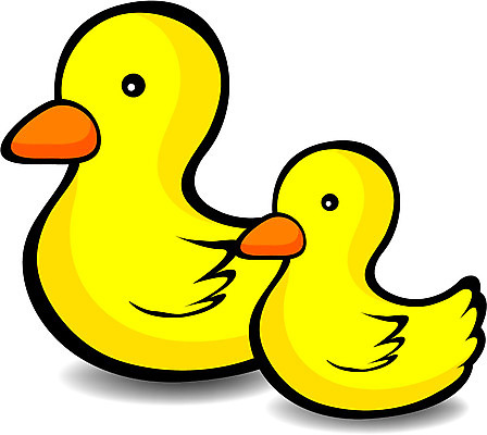 EPS 동물 척추동물 인형 생활용품 두마리 일러스트 조류 오리 사람없음 장난감 노란색 물오리 국내일러스트 컬러 2 오브젝트 파일형식 벡터