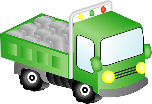 EPS 클립아트 산업 육상교통 교통 일러스트 사람없음 트럭 짐 운송업 대형 국내일러스트 교통수단 자동차 파일형식 벡터