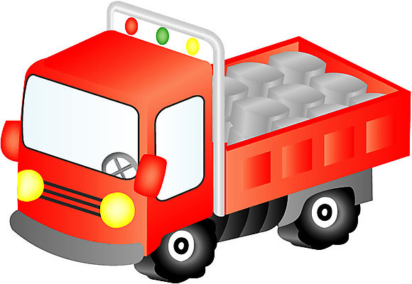 EPS 클립아트 산업 육상교통 교통 일러스트 사람없음 트럭 짐 운송업 대형 국내일러스트 교통수단 자동차 파일형식 벡터