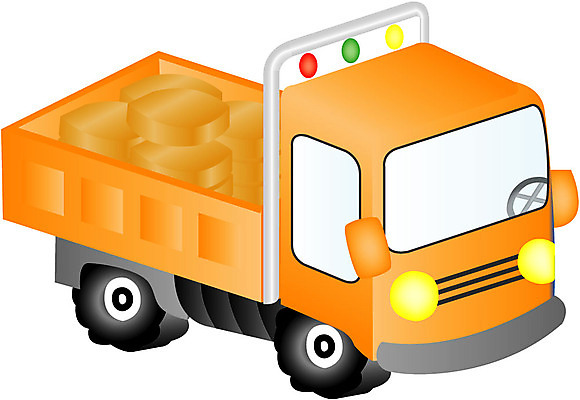 EPS 클립아트 산업 육상교통 교통 일러스트 사람없음 트럭 짐 운송업 대형 국내일러스트 교통수단 자동차 파일형식 벡터