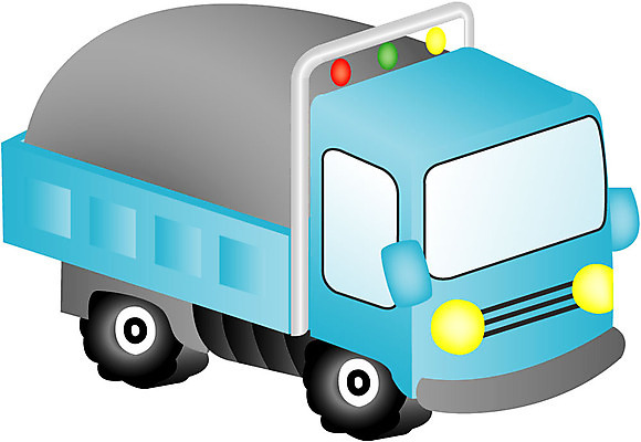 EPS 클립아트 산업 육상교통 교통 일러스트 사람없음 트럭 짐 운송업 대형 국내일러스트 교통수단 자동차 파일형식 벡터