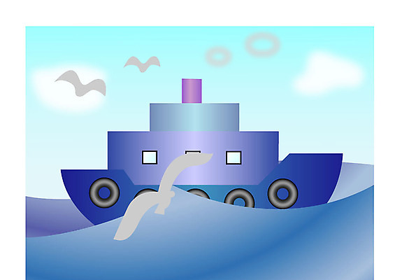 EPS 클립아트 동물 구름 산업 파도 바다 교통 수상교통 일러스트 갈매기 조류 하늘 항해 어업 사람없음 운송업 크루즈 고깃배 선박 국내일러스트 자연요소 교통수단 배_교통 파일형식 벡터