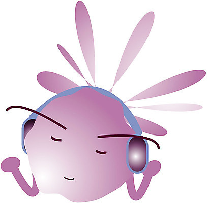 EPS 클립아트 식물 캐릭터 꽃 음악 일러스트 사람없음 장미 보라색 꽃씨 일러캐릭터 컬러 문화예술 파일형식 벡터