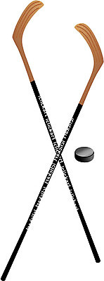 EPS 스포츠용품 스포츠 일러스트 사람없음 운동 막대기 하키 하키채 퍽 국내일러스트 건강 구기 오브젝트 하키용품 파일형식 벡터