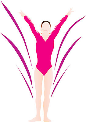 EPS 클립아트 여자 스포츠 포즈 일러스트 운동선수 한명 사람 20대 성인 운동 체조선수 체조 착지 마루운동 여자만 여자한명만 성인여자만 청년만 청년여자만 성인한명만 청년여자한명만 성인여자한명만 성인만 국내일러스트 1 건강 청년 파일형식 벡터