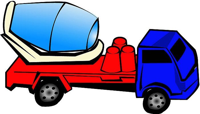 EPS 산업 육상교통 교통 일러스트 사람없음 장난감 트럭 운송업 장난감자동차 시멘트 대형 레미콘 국내일러스트 교통수단 자동차 파일형식 벡터