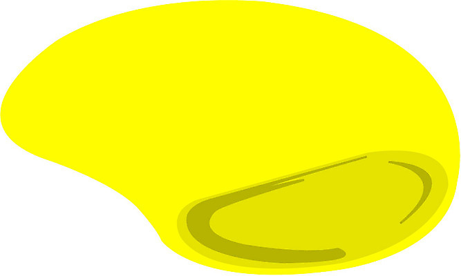 EPS 일러스트 사람없음 컴퓨터 노란색 사무용품 오브젝트 마우스패드 국내일러스트 컬러 문구용품 전자제품 파일형식 벡터