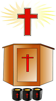 EPS 클립아트 기독교 종교 십자가 일러스트 종교용품 기독교용품 사람없음 교회 예배 단상 강대상 십일조 헌금 국내일러스트 종교건축 건물 파일형식 벡터