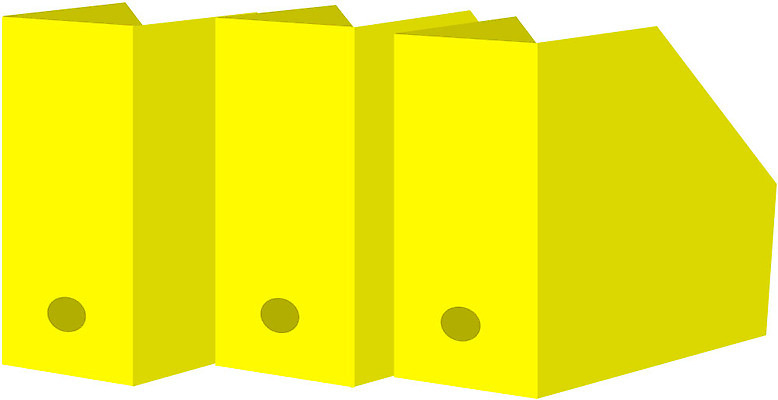 EPS 클립아트 일러스트 비즈니스 사람없음 노란색 사무용품 오브젝트 문서 파일 정리 서류꽂이 파일박스 국내일러스트 컬러 문구용품 상자 파일형식 벡터