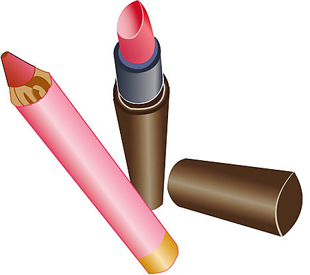 EPS 생활용품 일러스트 사람없음 화장 뷰티 화장품 립스틱 입술 오브젝트 립라이너 국내일러스트 신체부위 파일형식 벡터