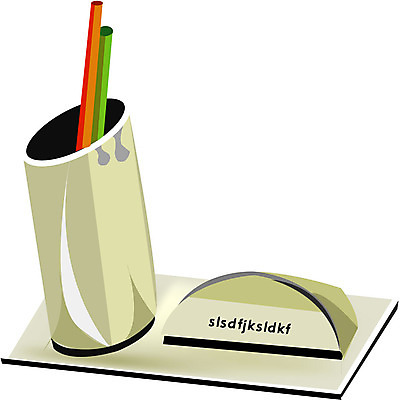 EPS 클립아트 일러스트 비즈니스 명함 사람없음 펜 사무용품 오브젝트 팬시 명함꽂이 정리용품 펜꽂이 국내일러스트 문구용품 필기구 파일형식 벡터