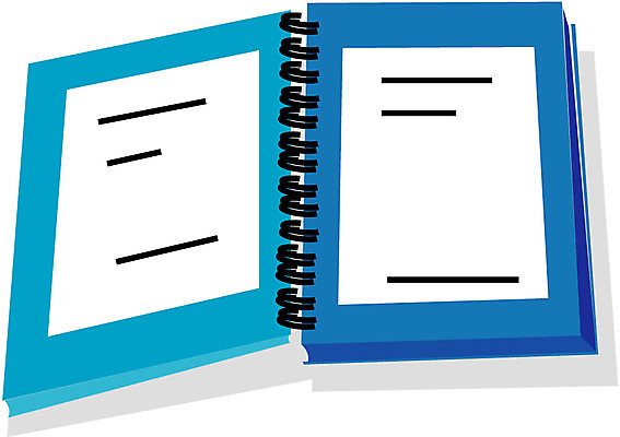 EPS 클립아트 일러스트 문구용품 사람없음 다이어리 사무용품 공책 용수철 오브젝트 국내일러스트 파일형식 벡터