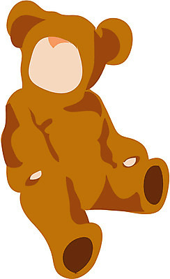 EPS 클립아트 동물 척추동물 육지동물 인형 일러스트 곰 포유류 사람 곰인형 아기 유아복 곰옷 아기곰 국내일러스트 옷 새끼 아기용품 파일형식 벡터