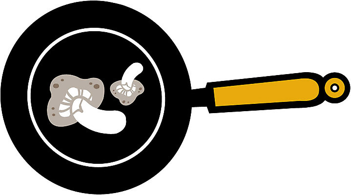 EPS 클립아트 음식 생활용품 일러스트 주방용품 요리 사람없음 버섯 프라이팬 구이 버섯요리 국내일러스트 오브젝트 파일형식 벡터