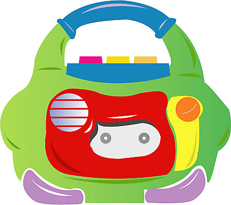 EPS 클립아트 교육 음향기기 일러스트 놀이 사람없음 장난감 유치원 카세트테이프 오브젝트 라디오 카세트플레이어 국내일러스트 전자제품 플레이어 파일형식 벡터