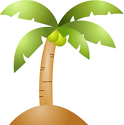 EPS 나무 식물 일러스트 열대 사람없음 야자수 열대기후 국내일러스트 파일형식 벡터