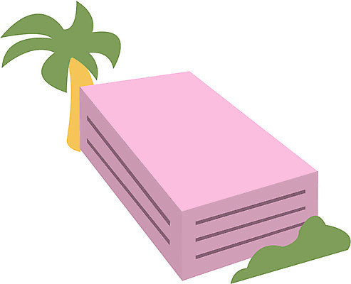 EPS 클립아트 나무 식물 건축물 건축 일러스트 호텔 리조트 사람없음 건물 관광지 야자수 휴양지 여관 국내일러스트 여행 숙소 장소 파일형식 벡터