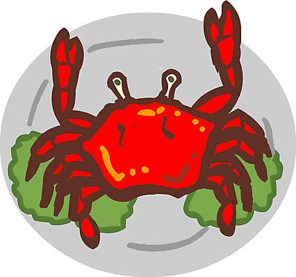 EPS 클립아트 동물 음식 절지류 일러스트 갑각류 요리 사람없음 바다동물 꽃게 게 집게발 국내일러스트 바다 수중동물 파일형식 벡터