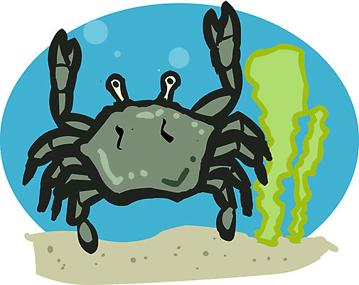 EPS 클립아트 동물 절지류 일러스트 갑각류 사람없음 바다동물 꽃게 게 집게발 국내일러스트 바다 수중동물 파일형식 벡터