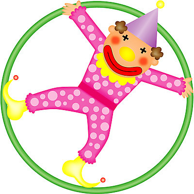 EPS 클립아트 직업 포즈 일러스트 놀이 사람 공연 고깔모자 광대 피에로 묘기 서커스 훌라후프 구르기 가상인물 국내일러스트 모자_잡화 모션 상상 이벤트 파일형식 벡터