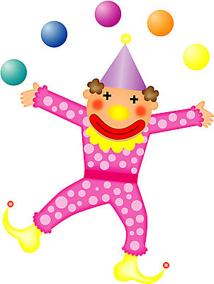 EPS 클립아트 직업 포즈 일러스트 공 놀이 공연 고깔모자 광대 피에로 묘기 서커스 공던지기 저글링 가상인물 국내일러스트 모자_잡화 상상 이벤트 파일형식 벡터