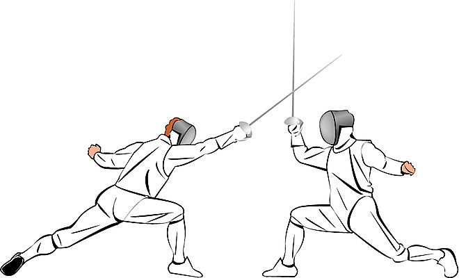 EPS 클립아트 남자 스포츠 올림픽 일러스트 운동선수 마스크 사람 성인 두명 운동 칼 펜싱 펜싱선수 남자만 성인남자만 성인만 국내일러스트 건강 파일형식 벡터