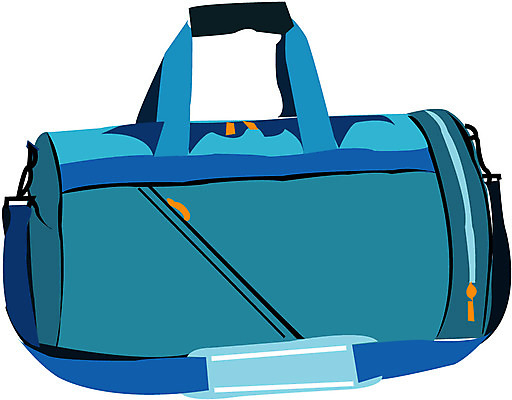 EPS 학생 잡화 가방 일러스트 운동선수 사람없음 라이프 생활 오브젝트 스포츠백 운동가방 국내일러스트 스포츠 파일형식 벡터