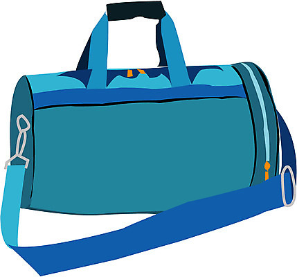 EPS 학생 잡화 가방 일러스트 운동선수 사람없음 라이프 생활 오브젝트 스포츠백 운동가방 국내일러스트 스포츠 파일형식 벡터